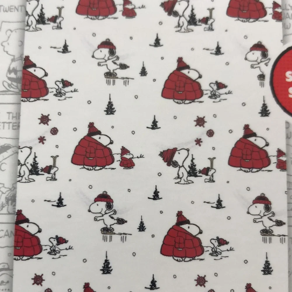 Peanuts Snoopy Puffer Jacket Holiday Plush Blanket